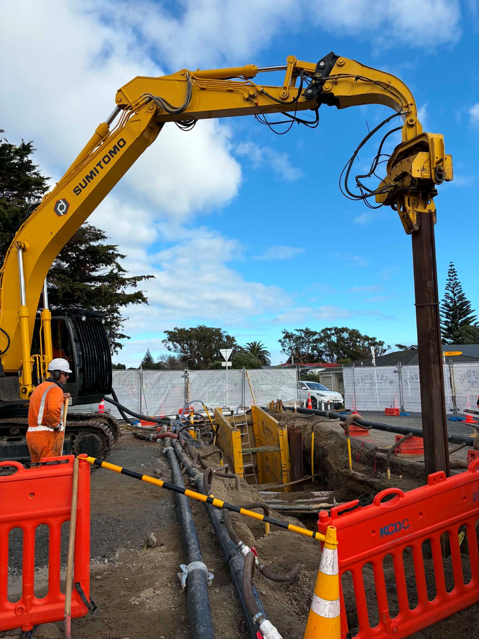 Drain laying on the Kapiti Coast